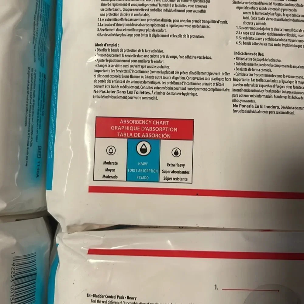 Cardinal Health Bladder Control Pads Heavy Absorbency 4pk - Picture 5 of 6